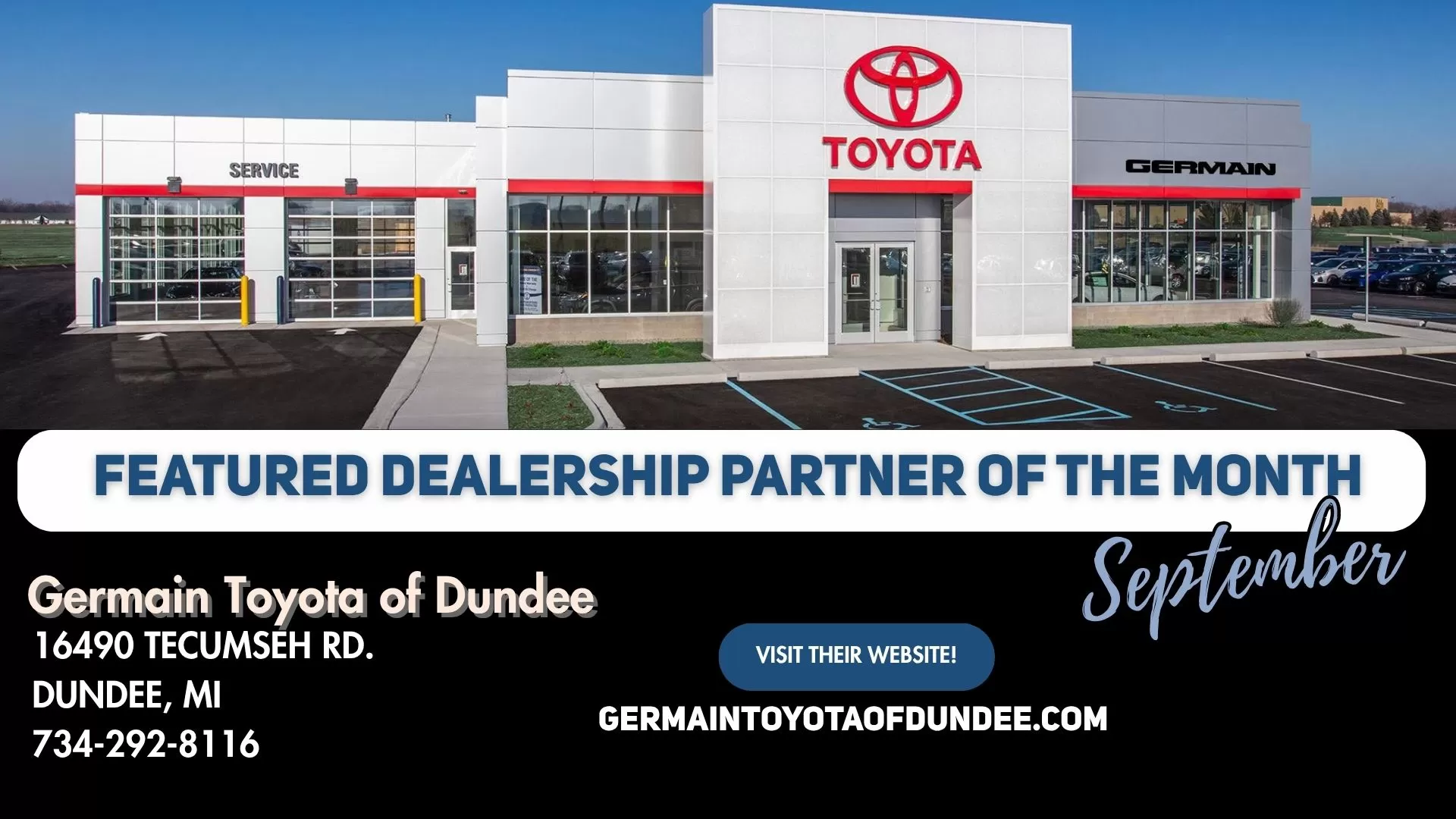 September Dealership of the Month - Germain Toyota of Dundee